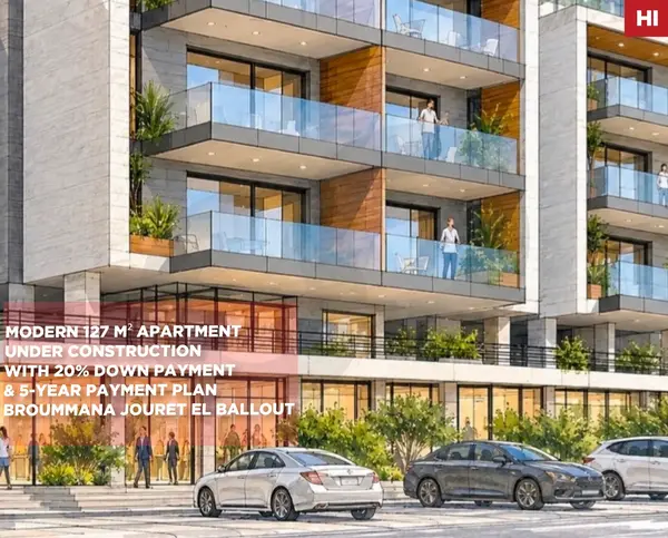 Under Construction with 20% Down Payment & 5-Year Payment Plan/Broummana Jouret El Ballout,METN