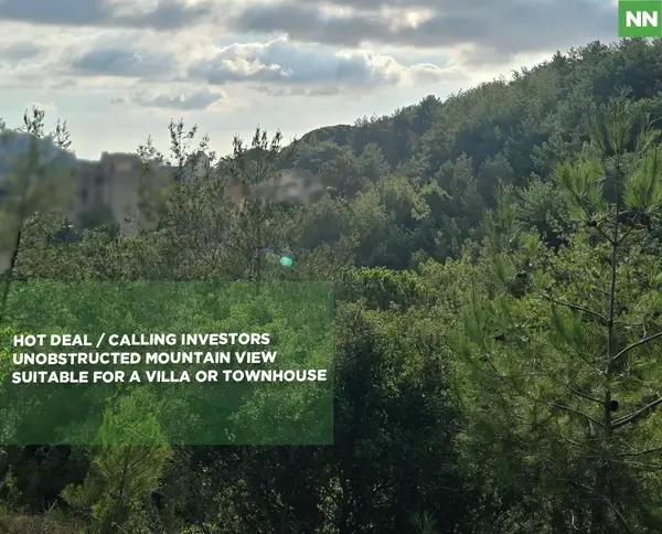 Land for sale/Unobstructed Mountain View/Suitable for a Villa or Townhouse /SOUK EL GHARB-ALEY