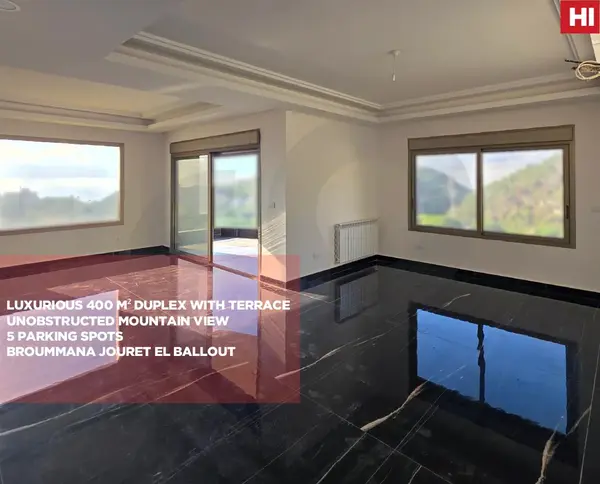 ultra-luxurious duplex For sale/Unobstructed Mountain View/JOURET AL BALLOUT-METN