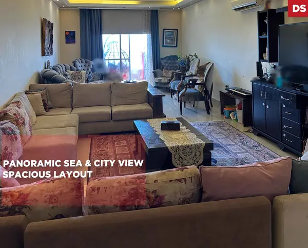 Spacious Apartment with One-of-a-Kind Sea & City Views – Hlaliyeh,Saida