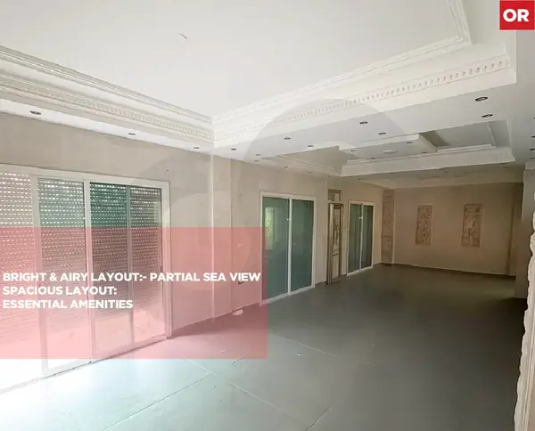 Apartment for Sale/Prime And Calm Residential Neighborhood/Partial Sea View/DAWHET AARAMOUN-ALEY