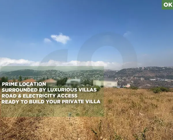 prime residential location/open view/road access/prestigious area/Bhamdoun ,ALEY