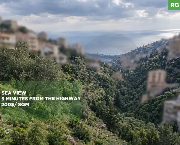 LAND/prime location with stunning mountain and sea views/BLAT,JBEIL