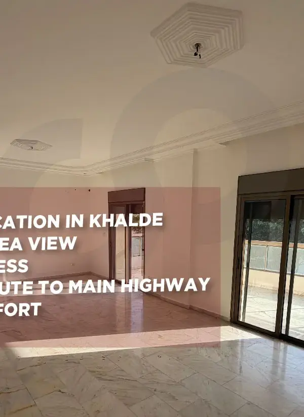 Exceptional Living/Partial Sea Views/Spacious /premium building/Khalde ,ALEY