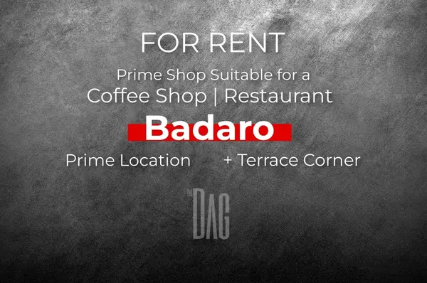 Prime Coffee shop or Restaurant for rent in Badaro Street 250 SQM + 200 Terrace Corner