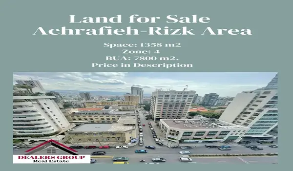 Prime Location Land for Sale in Achrafieh – Rizk Area