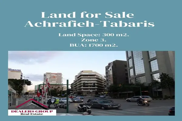 Prime Location Exceptional Land for Sale in Tabaris – Achrafieh Carré D’or