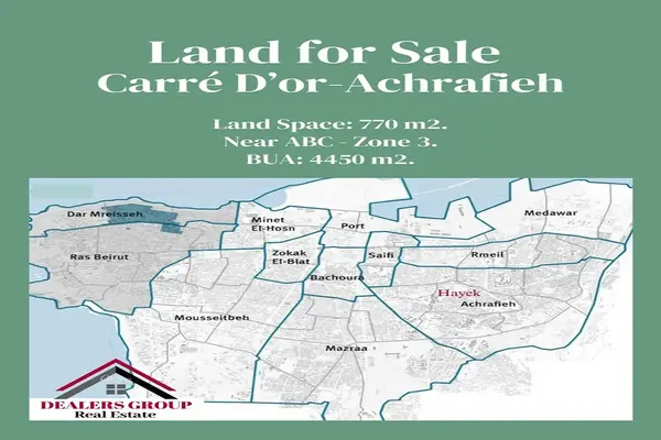 Prime Location Land for Sale in Achrafieh -Carré D’or
