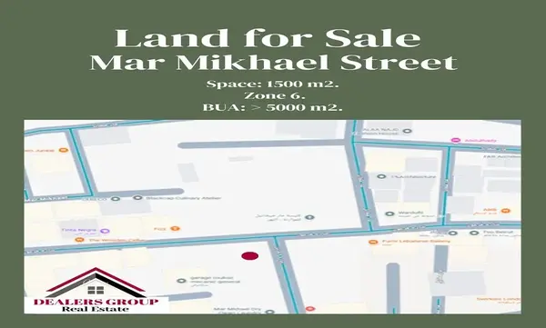 Prime Location Land for Sale for Sale in Mar Mikhael – Achrafieh
