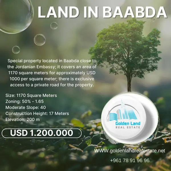 Land in Baabda Overlooking the Mountains