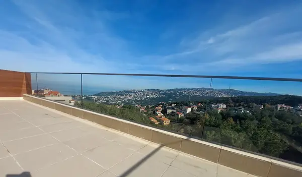 Duplex in Qornet El Hamra, Metn with Sea & Mountain View