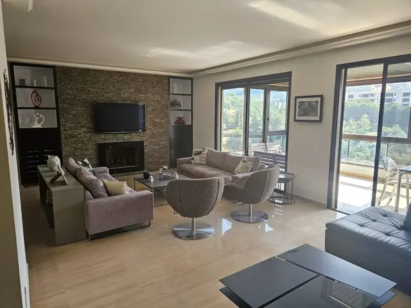 Furnished Apartment in Biyada, Metn with Sea and Mountain View