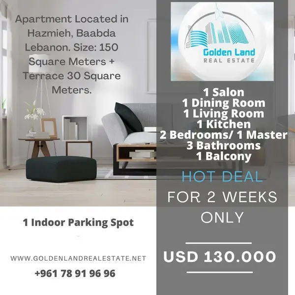 Apartment Located in Hazmieh, Baabda Lebanon