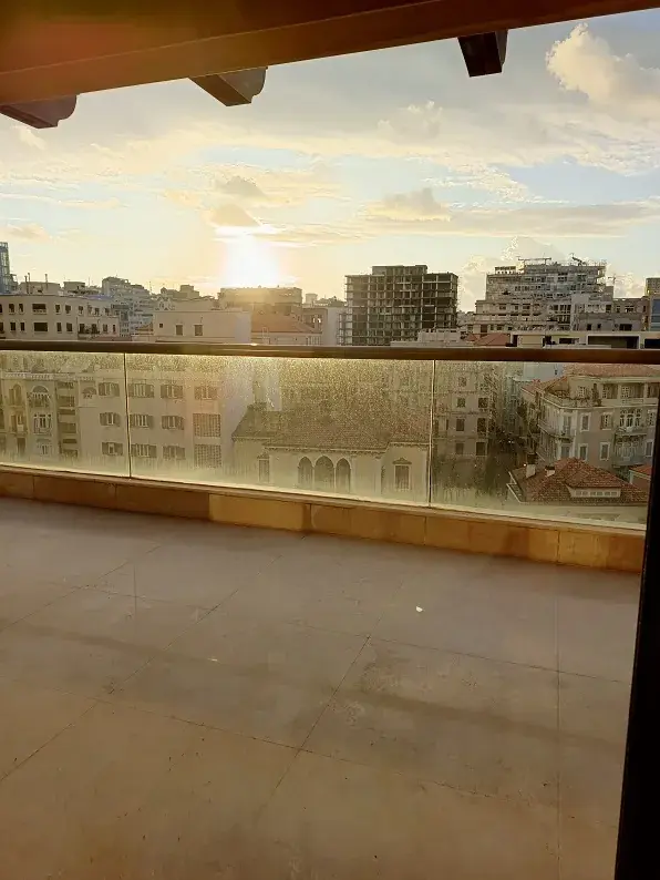 Furnished Apartment in Downtown, Beirut with City & Sea View