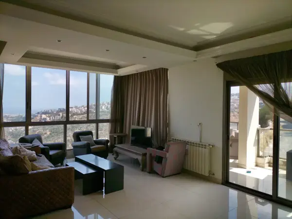 Semi- Furnished Apartment in Louaizeh, Baabda with Mountain View