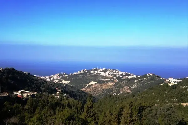 Land in Kfour, Keserwan with Open Sea & Greenery View