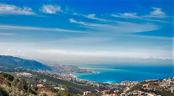 Land in Kfour with Sea & Mountains view ( Non-Obstructive)