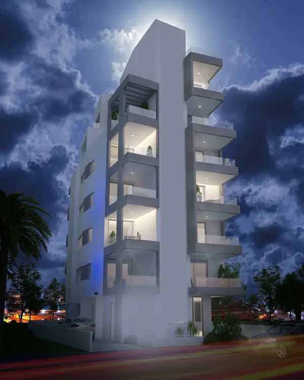 Building in the Center of Larnaca, Cyprus