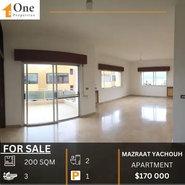 Apartment For Sale In Mazraat Yachouh