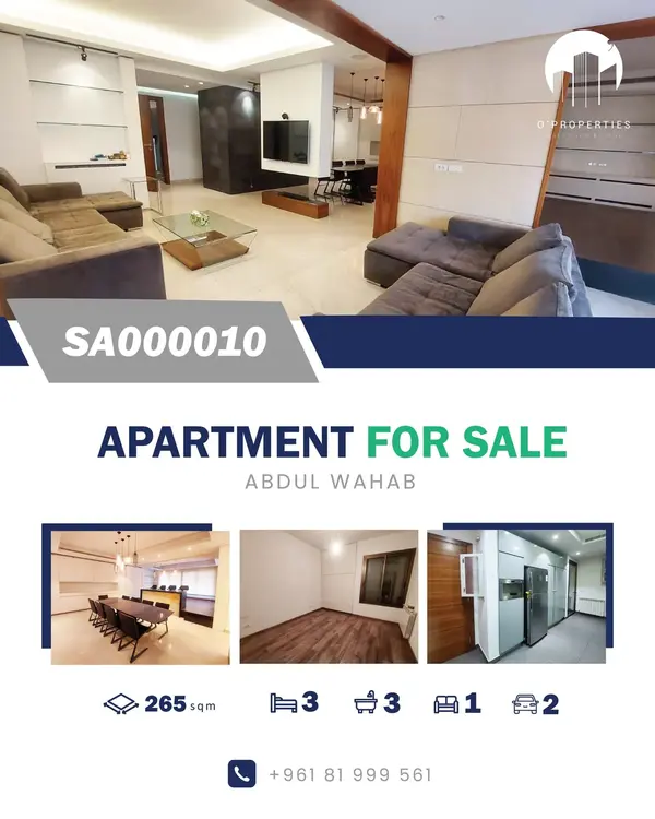 Apartment for Sale in Achrafieh – Golden Square (Abdel Wahab)