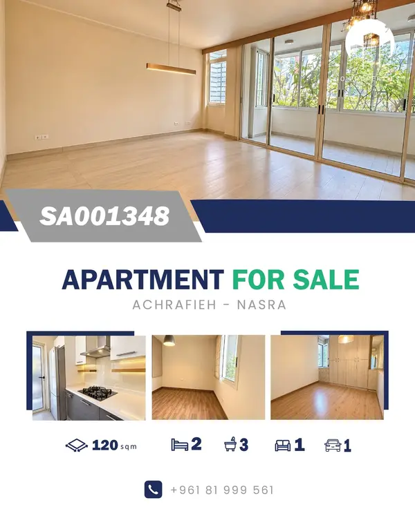 Apartment for Sale in Achrafieh – Nasra