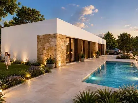 Spain get your residency! brand new semi detached villa 200 meters from beach 00500